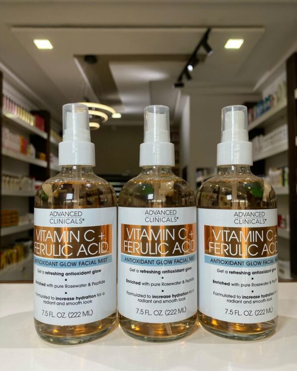 Advanced Clinical.Vitamin C + Ferulic Acid Brighten + Glow Face Mist